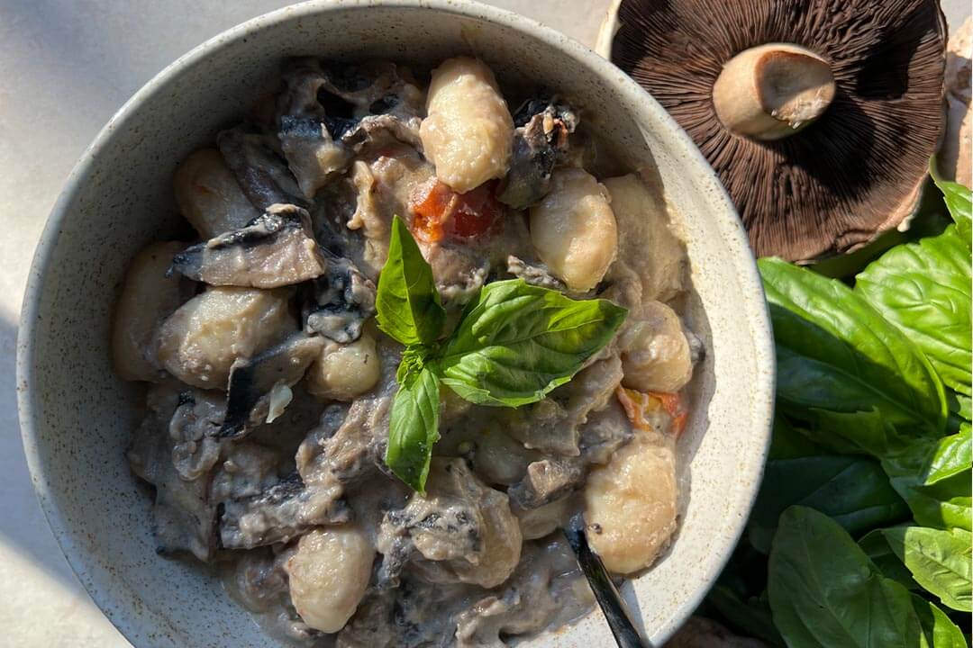 One-Pan Warm Winter Mushroom Gnocchi