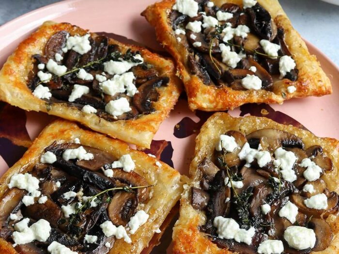 Upside-Down Mushroom Tarts