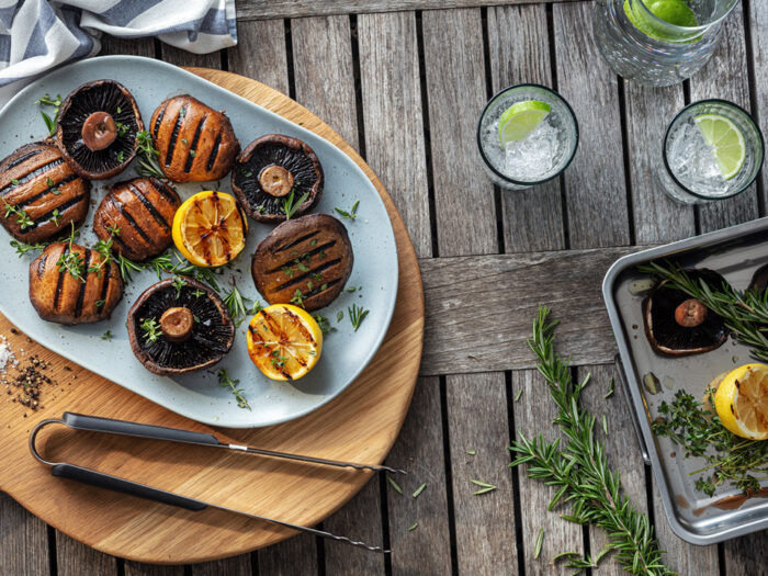 Grilled Portobello mushrooms