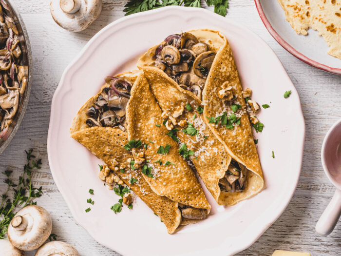 Mushroom Crepes