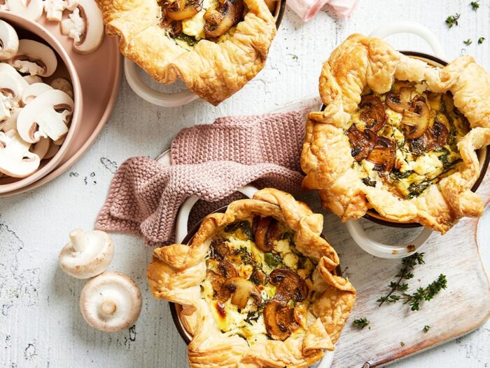 Mushroom, Leek & Goat’s Cheese Single-Serve Pies