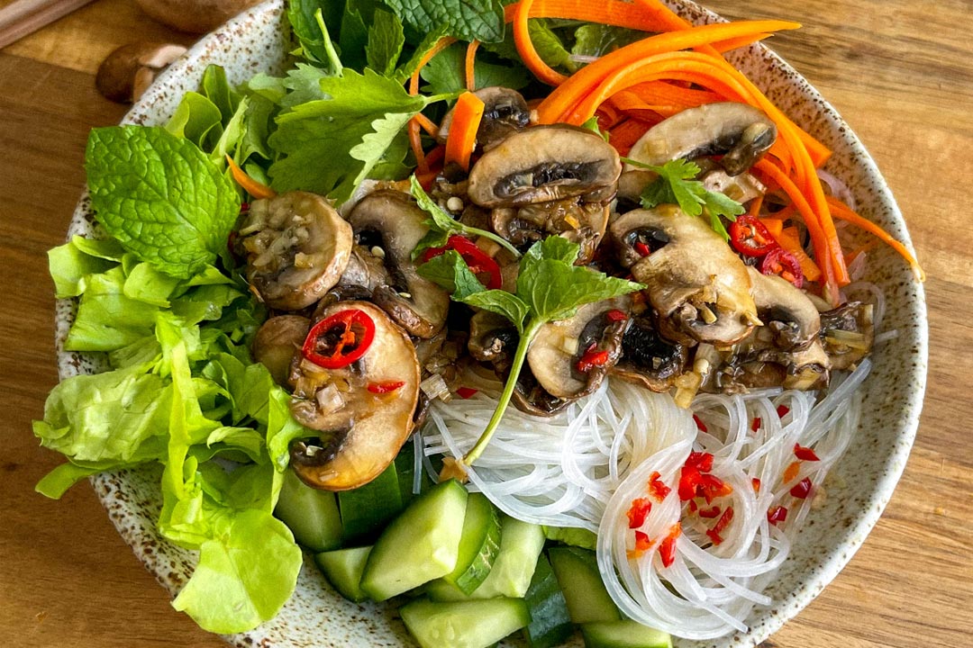 GRILLED LEMONGRASS MUSHROOM VERMICELLI BOWLS