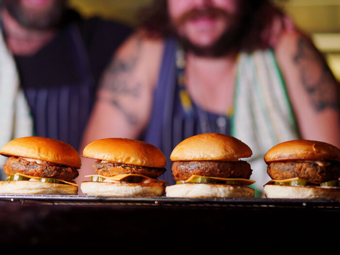 Spicy Fried Shroom Burger