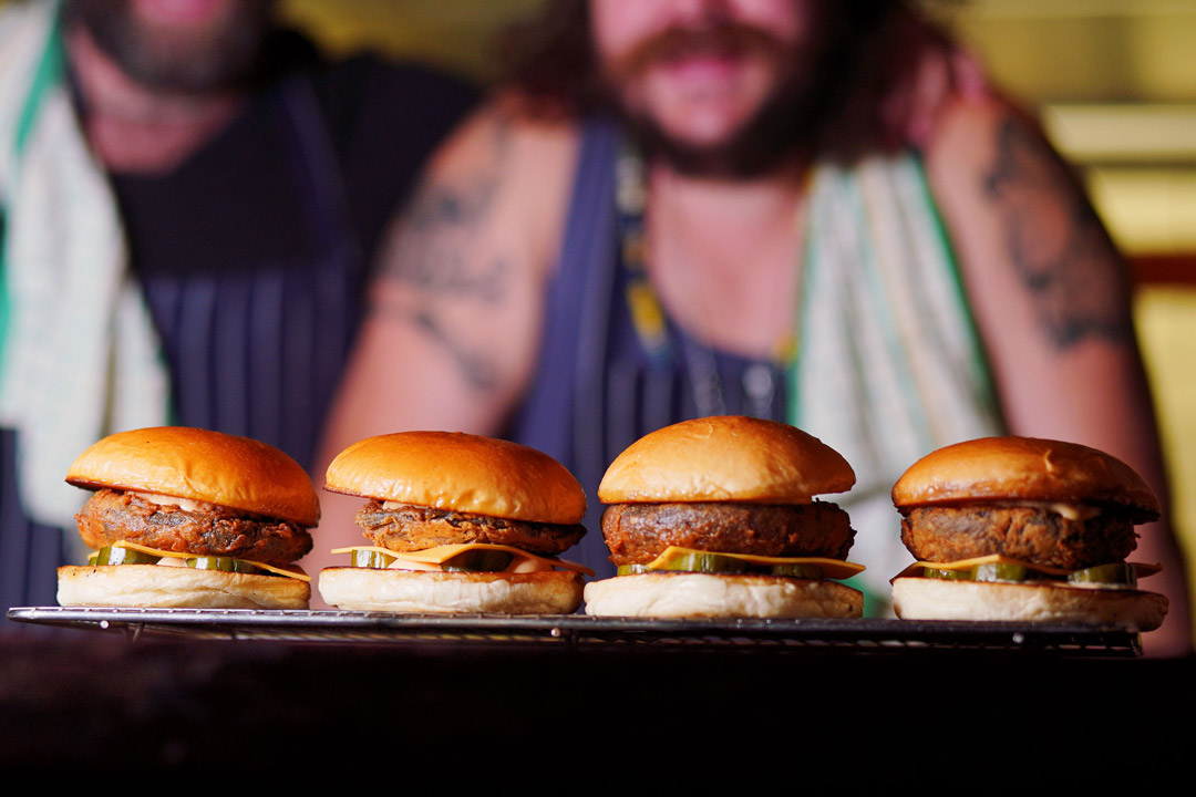 Spicy Fried Shroom Burger